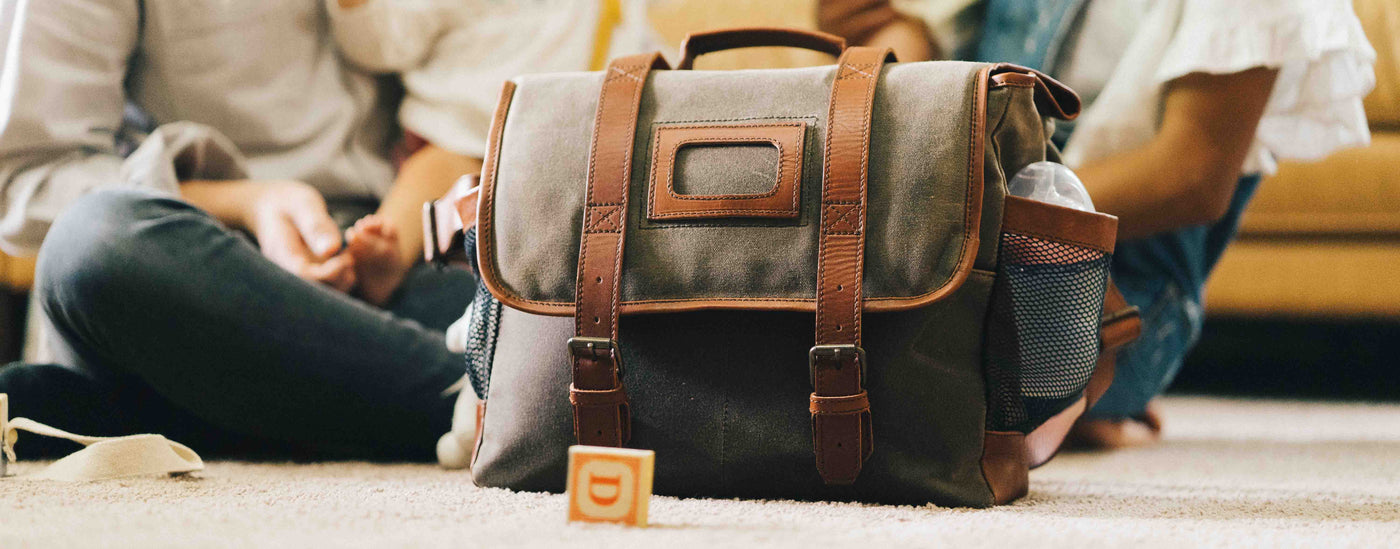 waxed canvas bags vs. leather bags