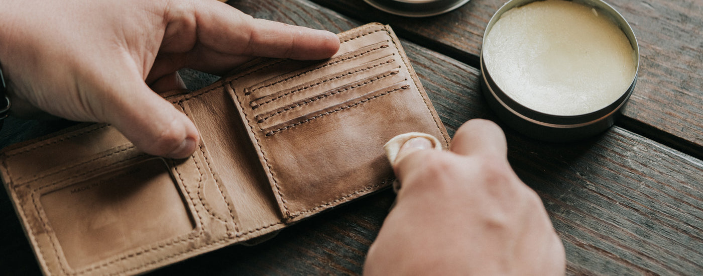 Vintage Wallet for Men on Vintage Table