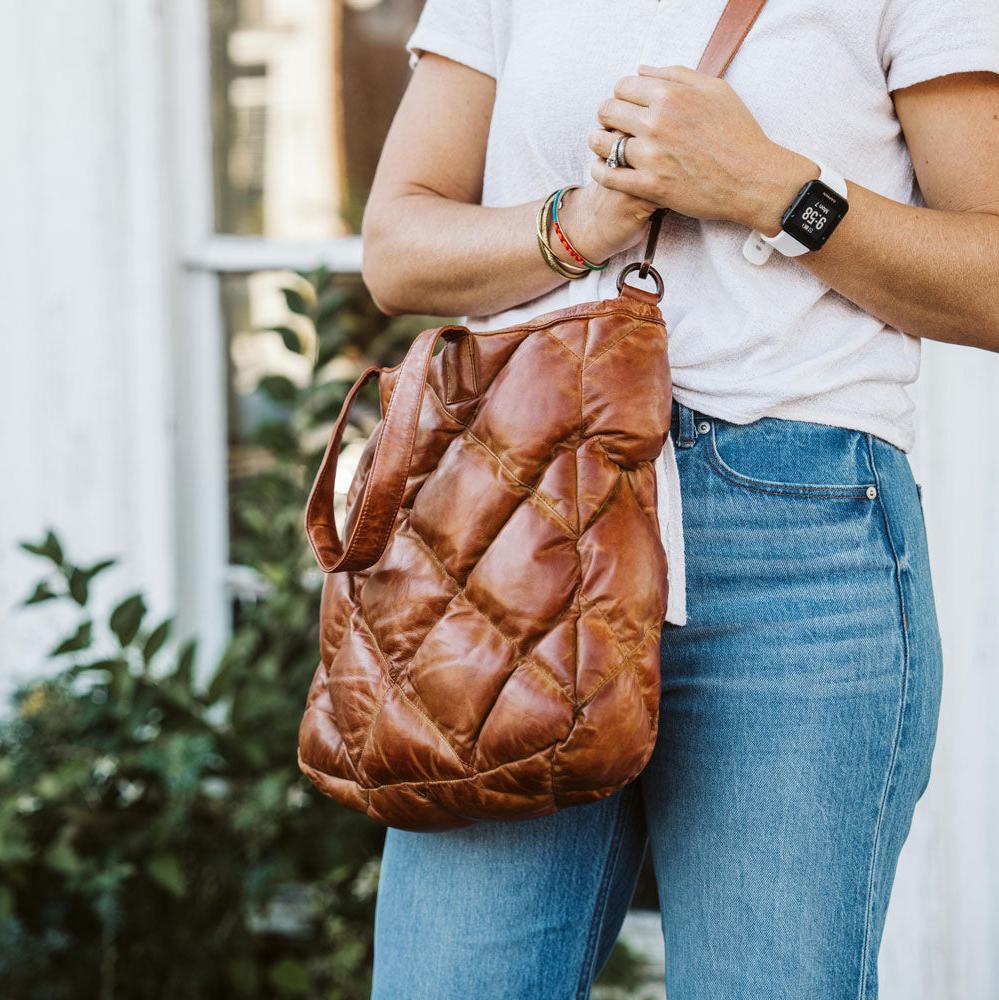 Limited Edition Bridger Leather Tote Small | Vintage Tan - Buffalo Jackson Trading Co.