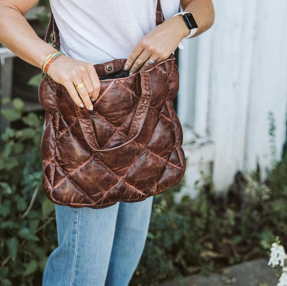 Limited Edition Bridger Leather Tote Small | Vintage Mahogany - Buffalo Jackson Trading Co.