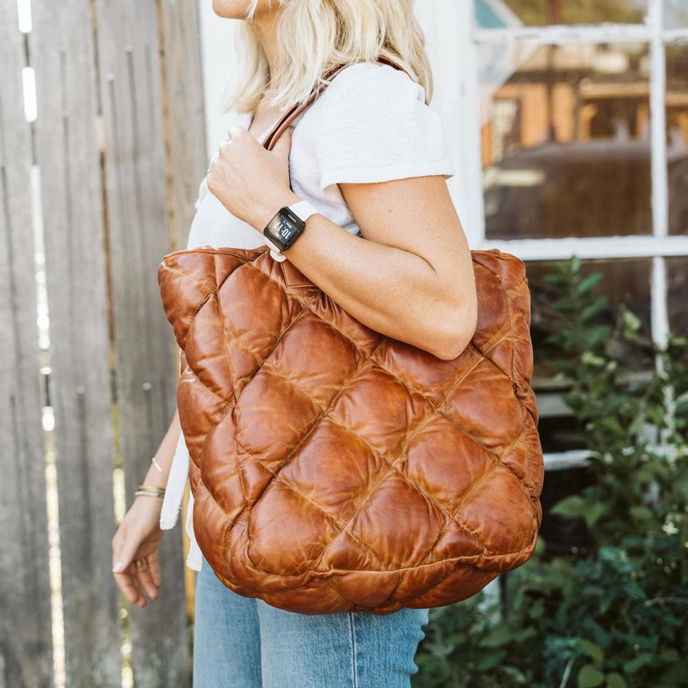 Limited Edition Bridger Leather Tote Large | Vintage Tan - Buffalo Jackson Trading Co.