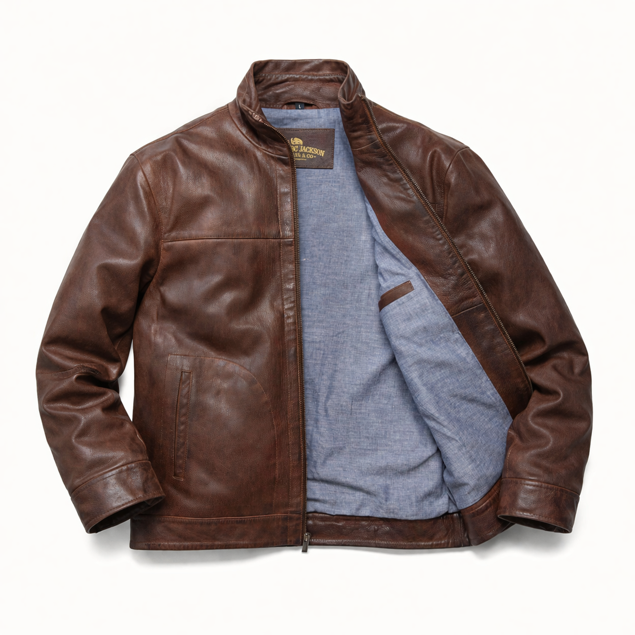 Sedona Lightweight Leather Coat by Buffalo Jackson