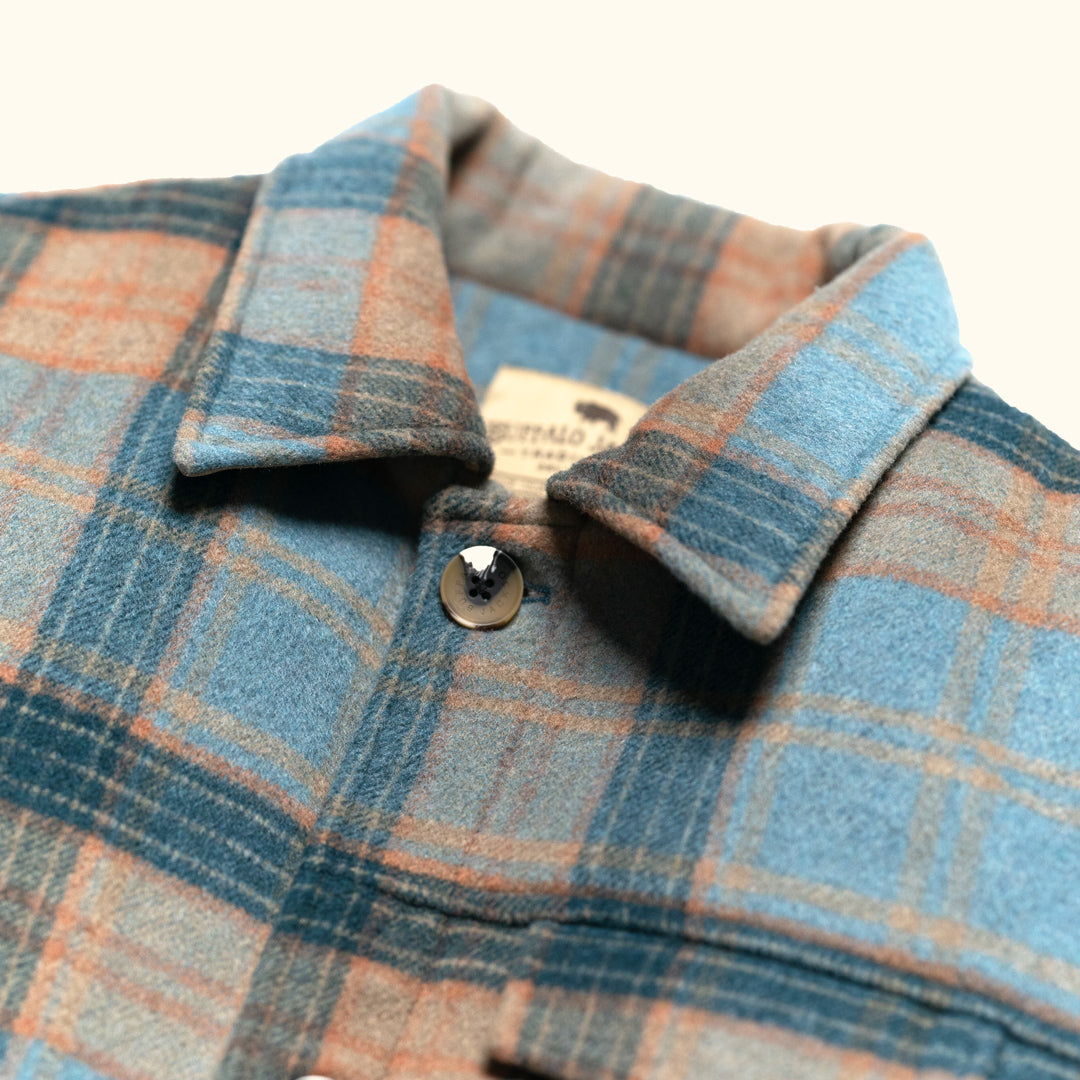 Wesley Wool Jacket | Sky Valley Plaid - Buffalo Jackson Trading Co.
