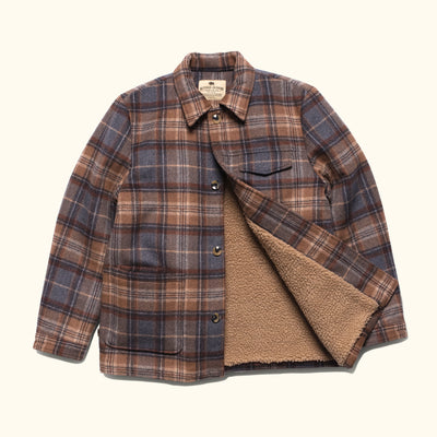 Interior Sherpa - Wool Exterior with Pockets