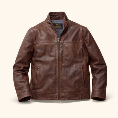 Sedona Leather Jacket - Vintage Brown Distressed
