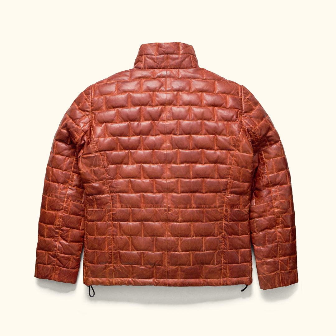 Back - Rear - Leather Puff Jacket