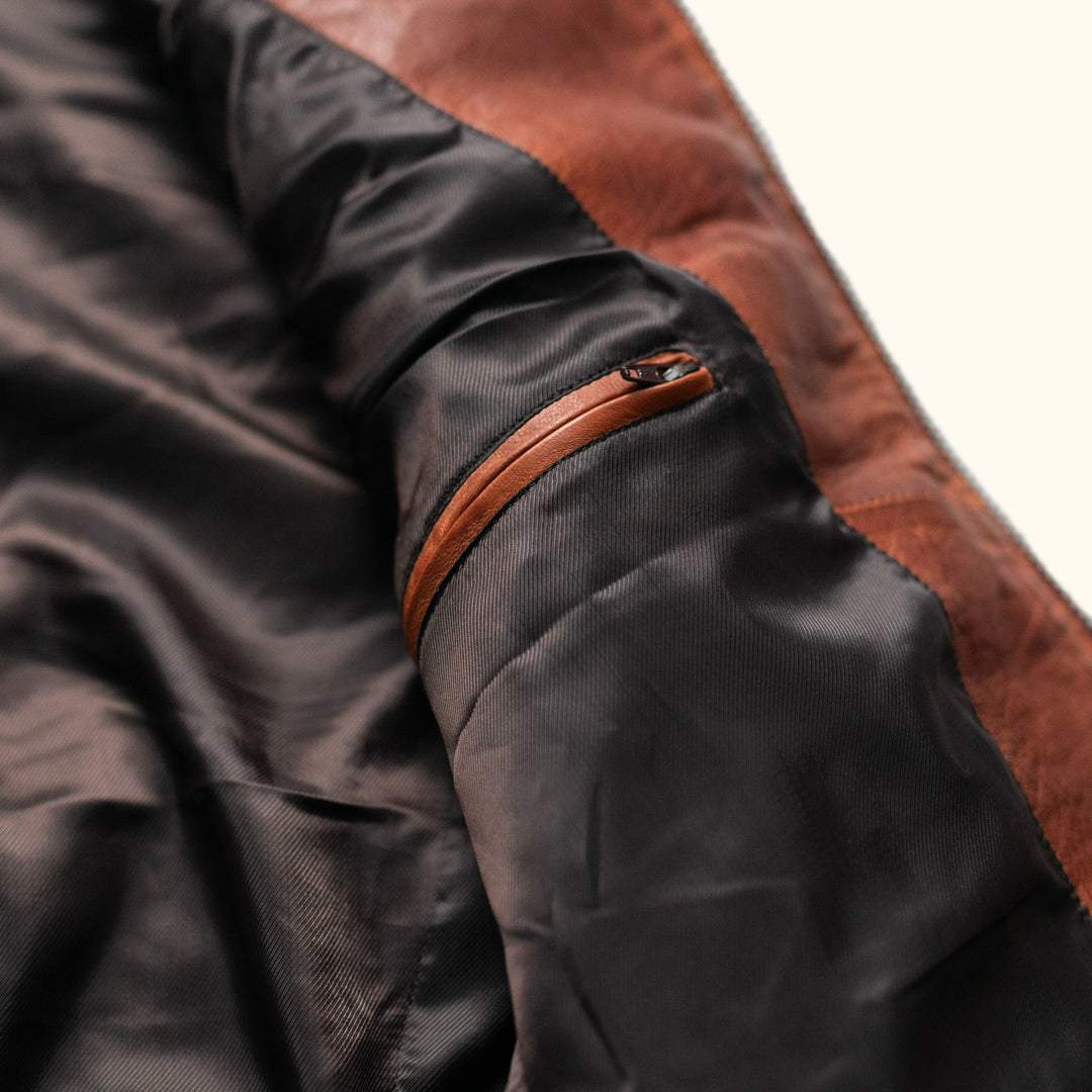 Interior - Nylon Lining with Zipper Interior Pocket