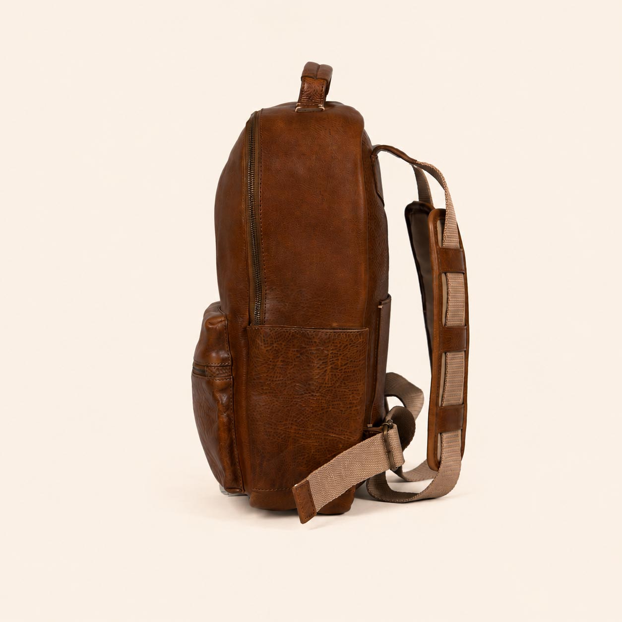 Walker Leather Backpack | Rustic Tan