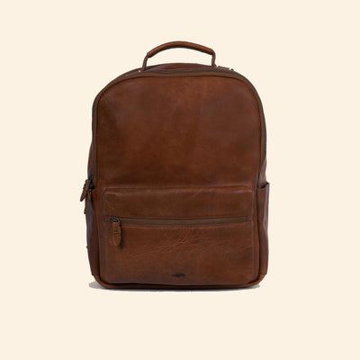 Walker Leather Backpack | Rustic Tan