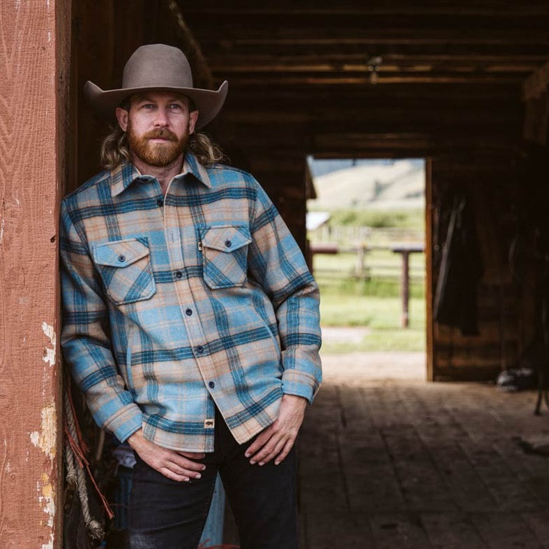 Yukon Wool Shirt Jac | Sky Valley Plaid