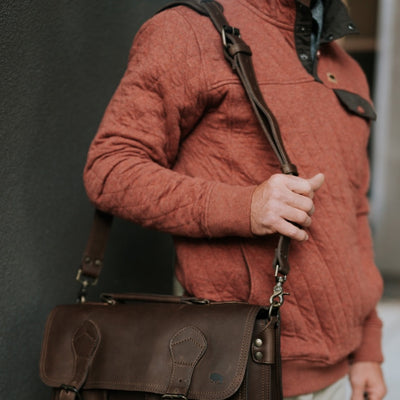 Mens best Quilted Pullover | Rust