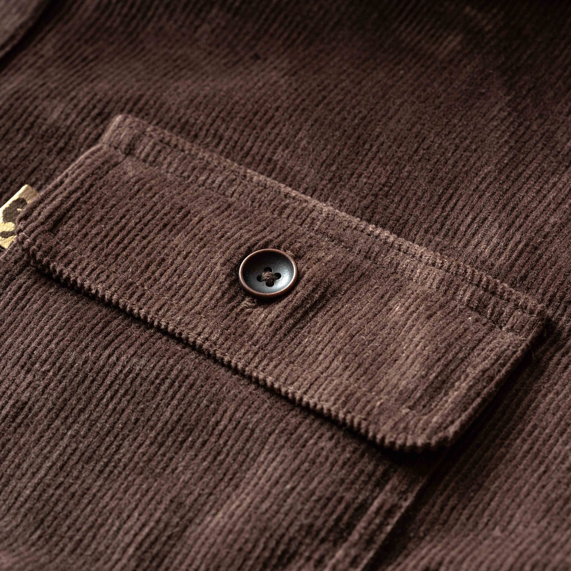 Bradford Corduroy Shirt Jac - Brown