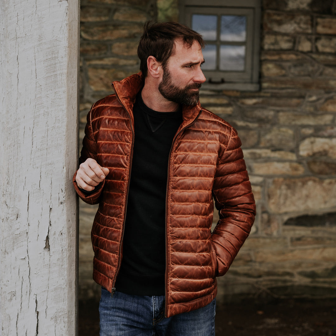 Bridger Down leather Jacket