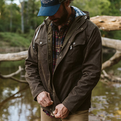 Marshall Hooded Jacket | Dark Khaki