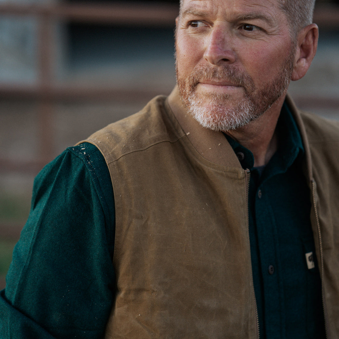 Men's Vintage canvas work vest