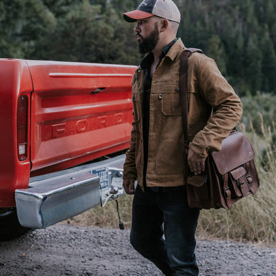 Tough Waxed Canvas trucker jacket