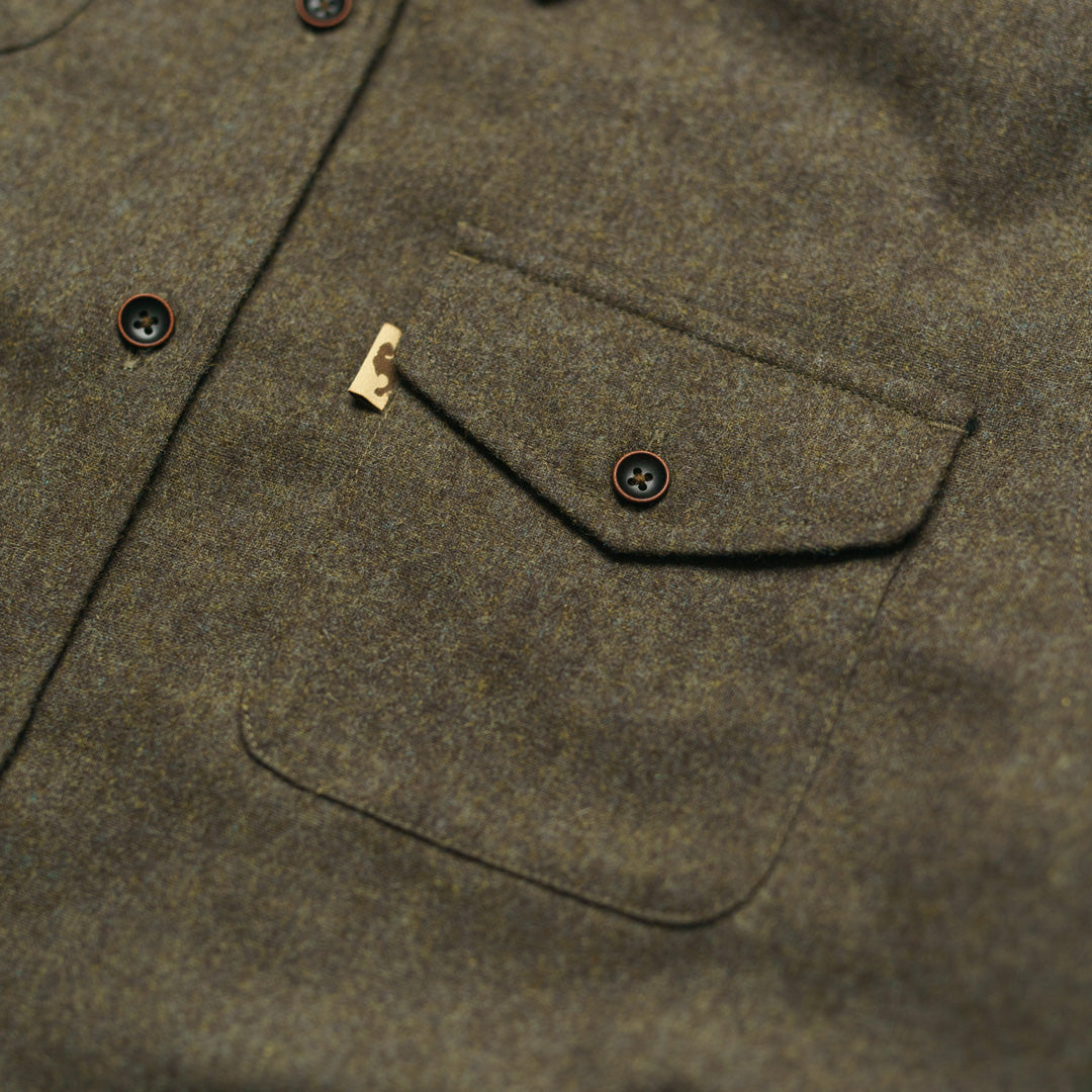Classic mens Gunnison Wool Blend Solid Flannel