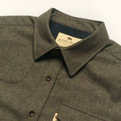 Wool Blend Solid Flannel for men