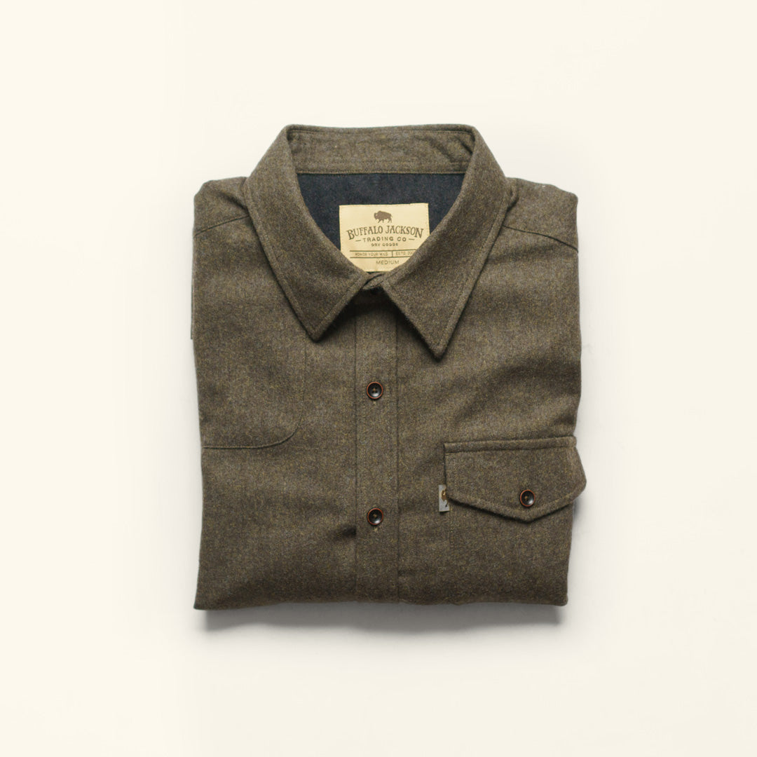 Best Gunnison Wool Blend Solid Flannel for men