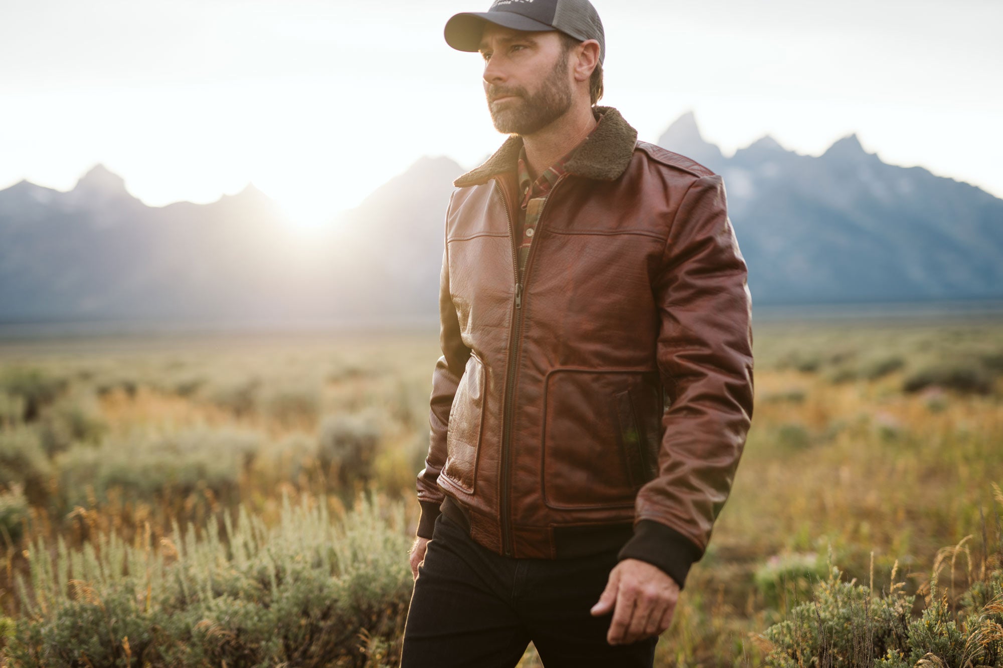 Mountain Scenes in Maverick Bomber Jacket