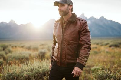 Mountain Scenes in Maverick Bomber Jacket