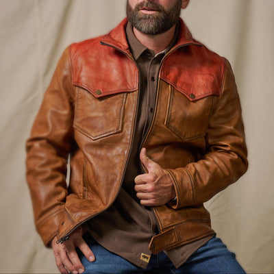 Elkhorn Leather Jacket - Western Jacket