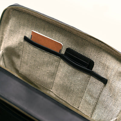 Limited Edition Jefferson Leather Briefcase | Black