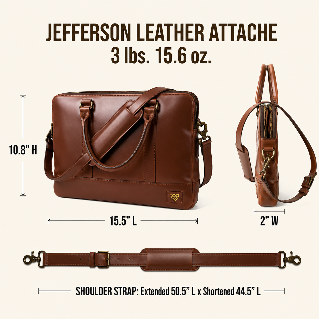 Jefferson Leather Attache | Elderwood