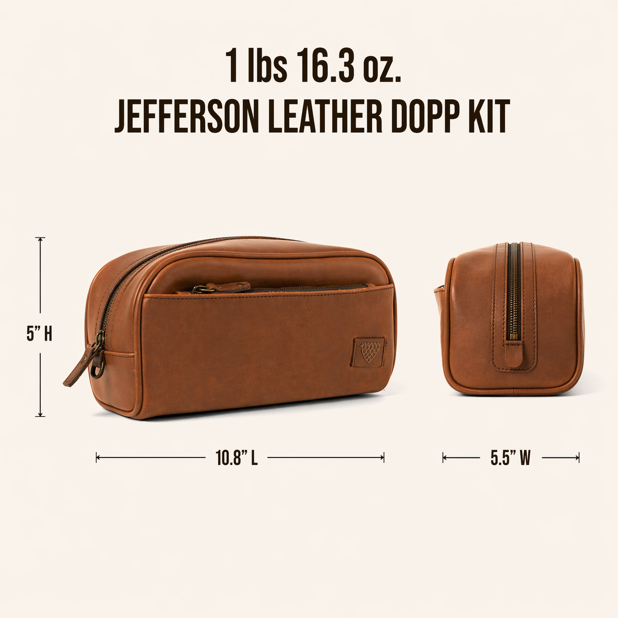 Jefferson Leather Dopp Kit | Elderwood