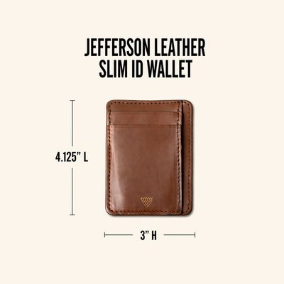 Jefferson Leather Slim ID Wallet | Elderwood