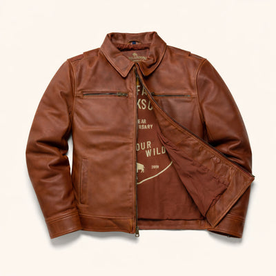 Full Grain Cow Leather - Moto Jacket