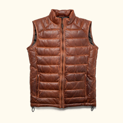 Mens Bridger Down Vest in Light Tan