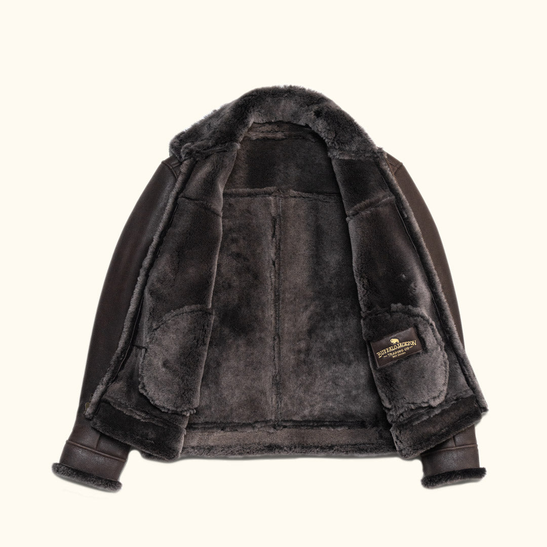 Interior Shearling Jacket Brown - Men
