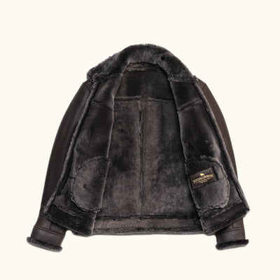 Interior Shearling Jacket Brown - Men
