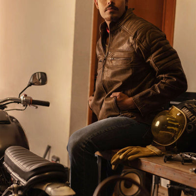 Cafe Racer Jacket - Mens Leather