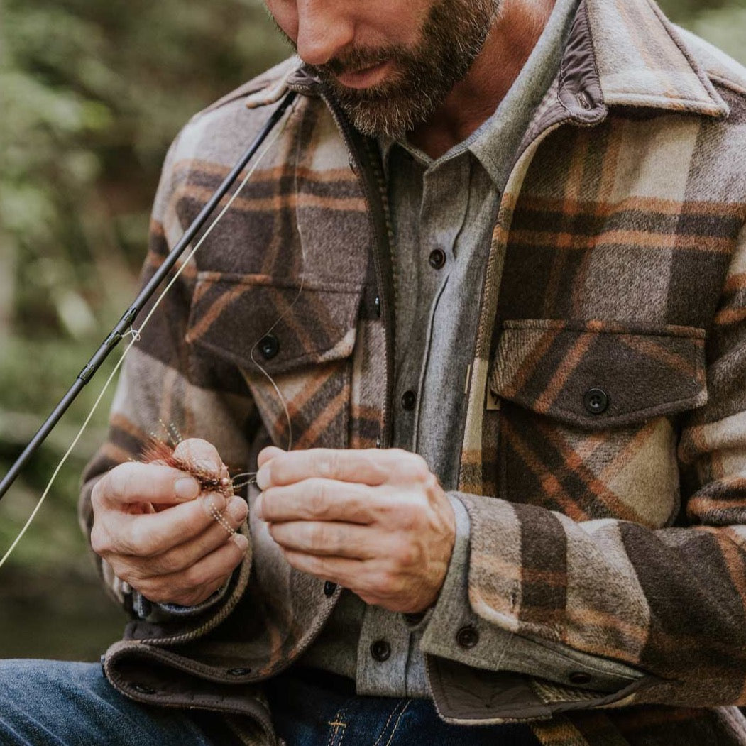 Texture - Wool Plaid Shirt Jac by Buffalo Jackson