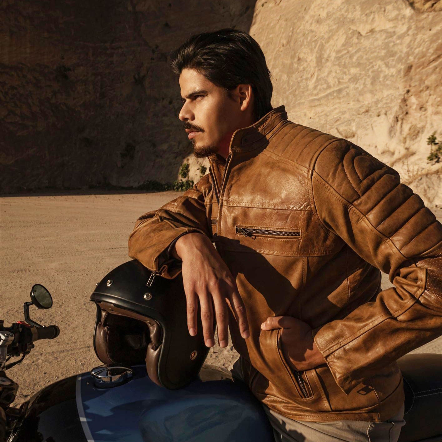 Cafe Racer Jacket - Mens Leather Jacket