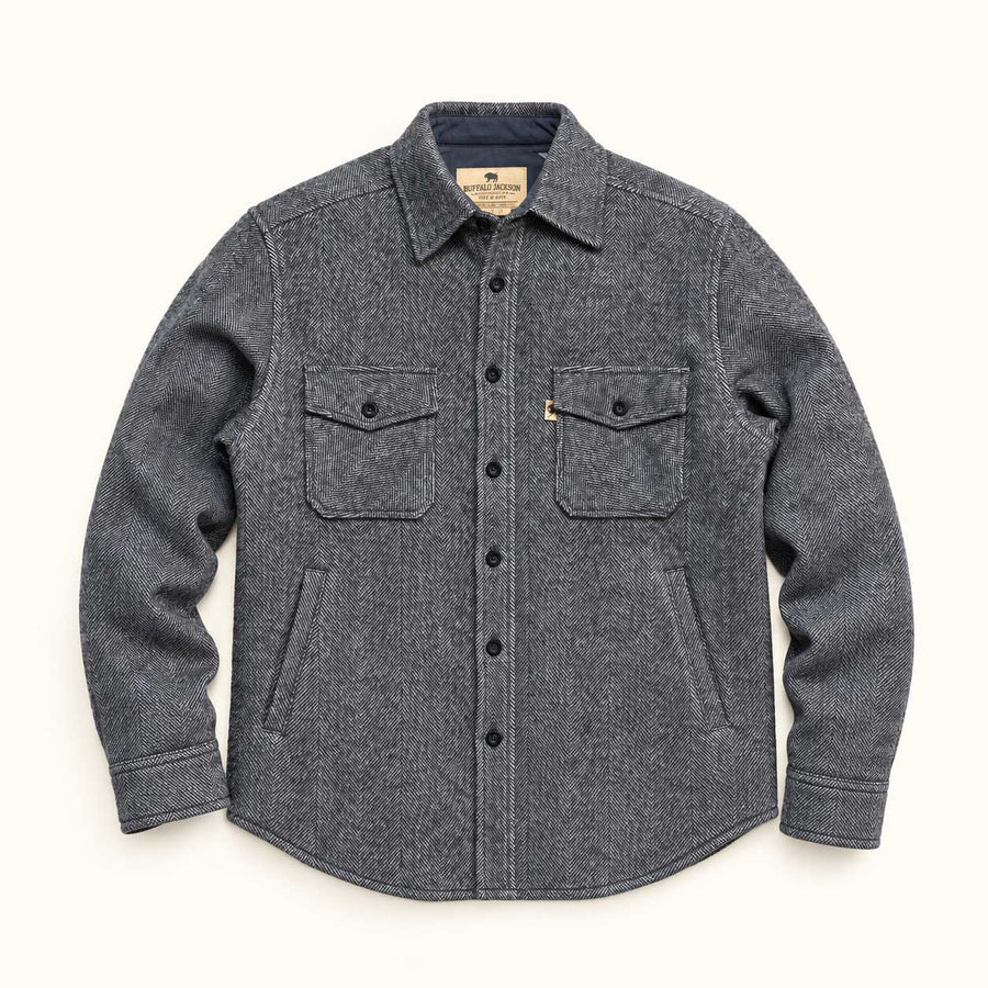 Wool Shirt Jacket - Mens Wool Midnight Shirt Jac