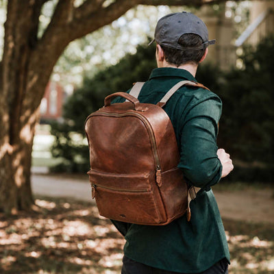 Walker Leather Backpack | Rustic Tan