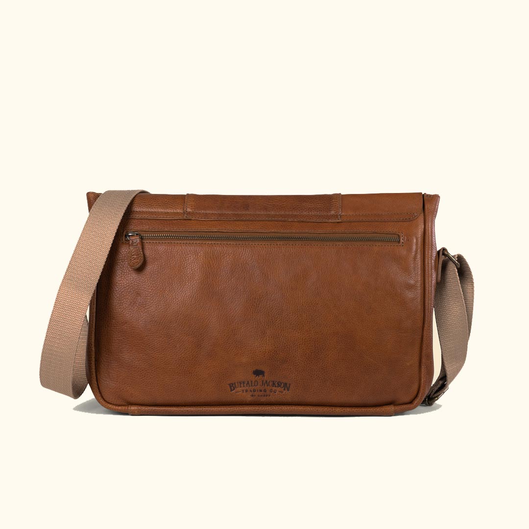 Walker Leather Messenger Bag | Rustic Tan