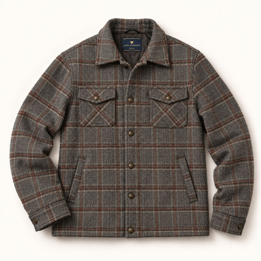 Aberdeen Wool Jacket | Grey Briar