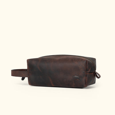 Men's Fine Leather Dopp Kit