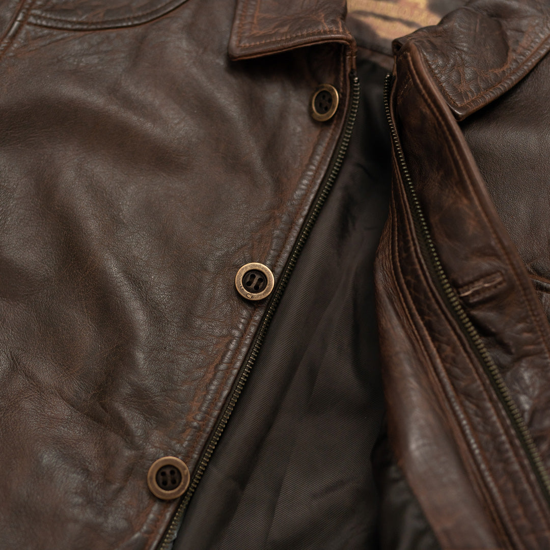 Mens Best Leather Barn Coat