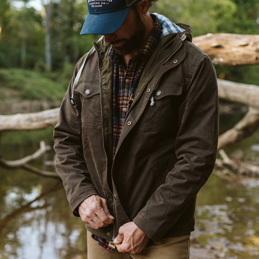 Marshall Hooded Jacket | Dark Khaki