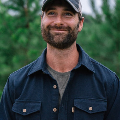 Gunner Cotton Twill Shirt Jac - Lost Cove Navy