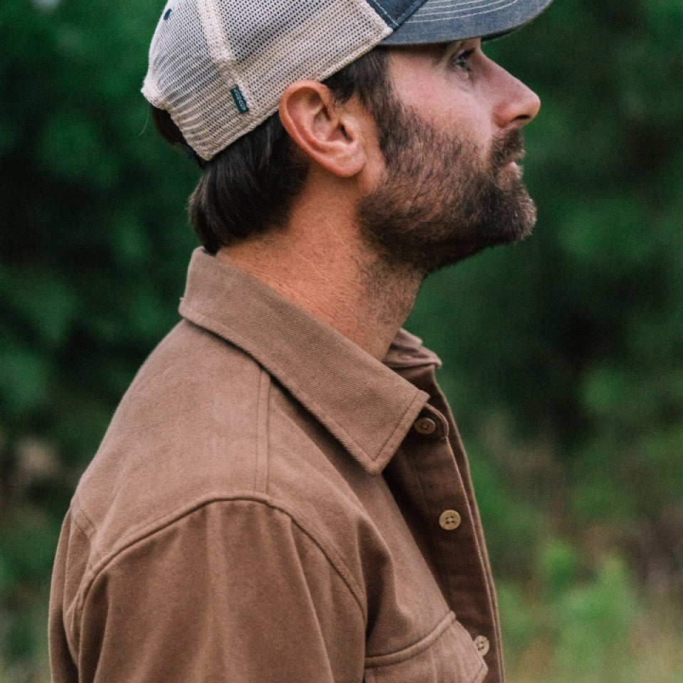 Gunner Cotton Twill Shirt Jac - Fox Den Brown