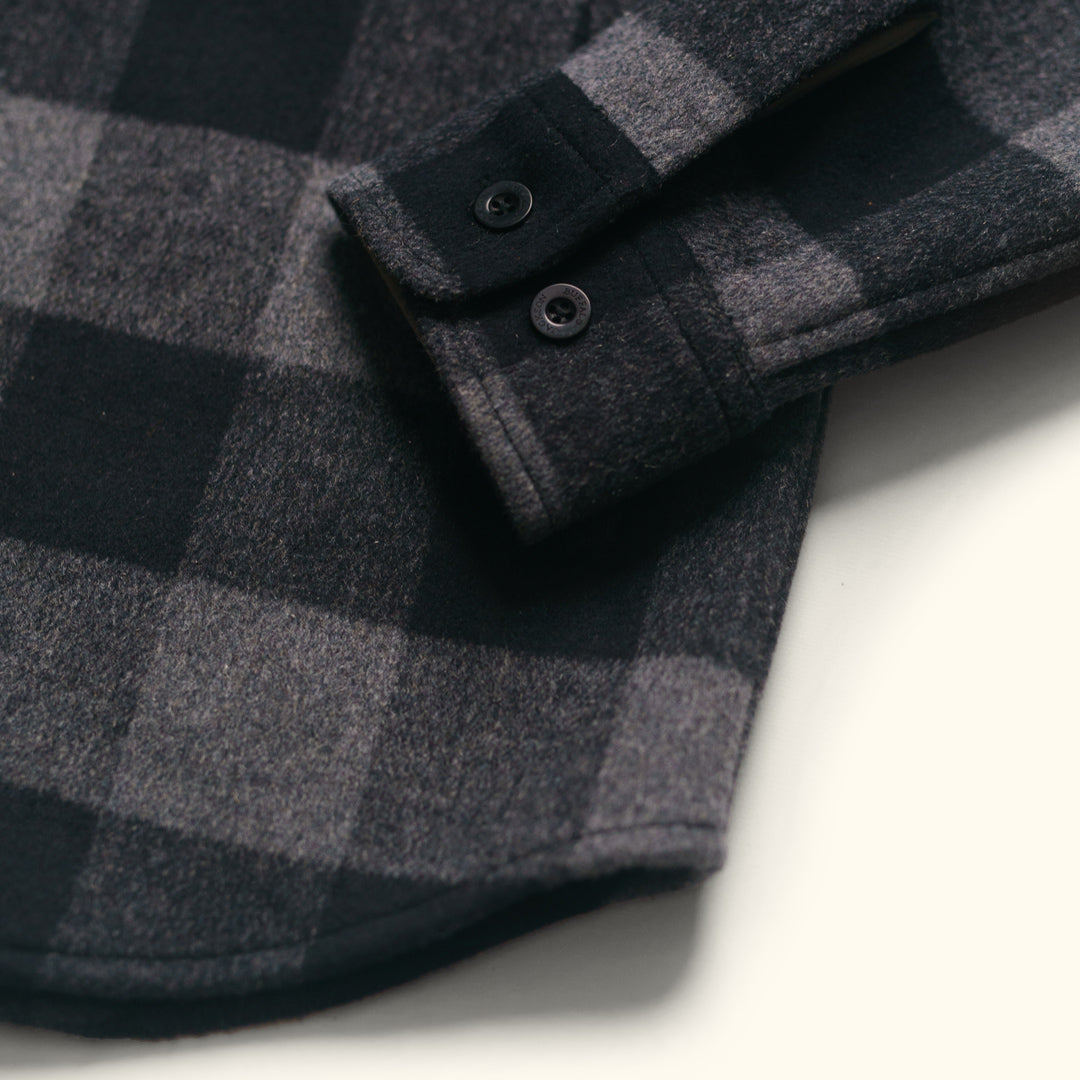 tough wool shirt jacket for men