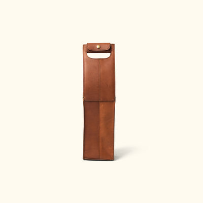 Vintage Leather Wine tote
