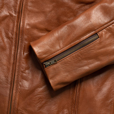 Mens Classic Moto Leather Jacket