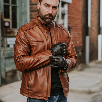 Vintage Leather Moto Jacket